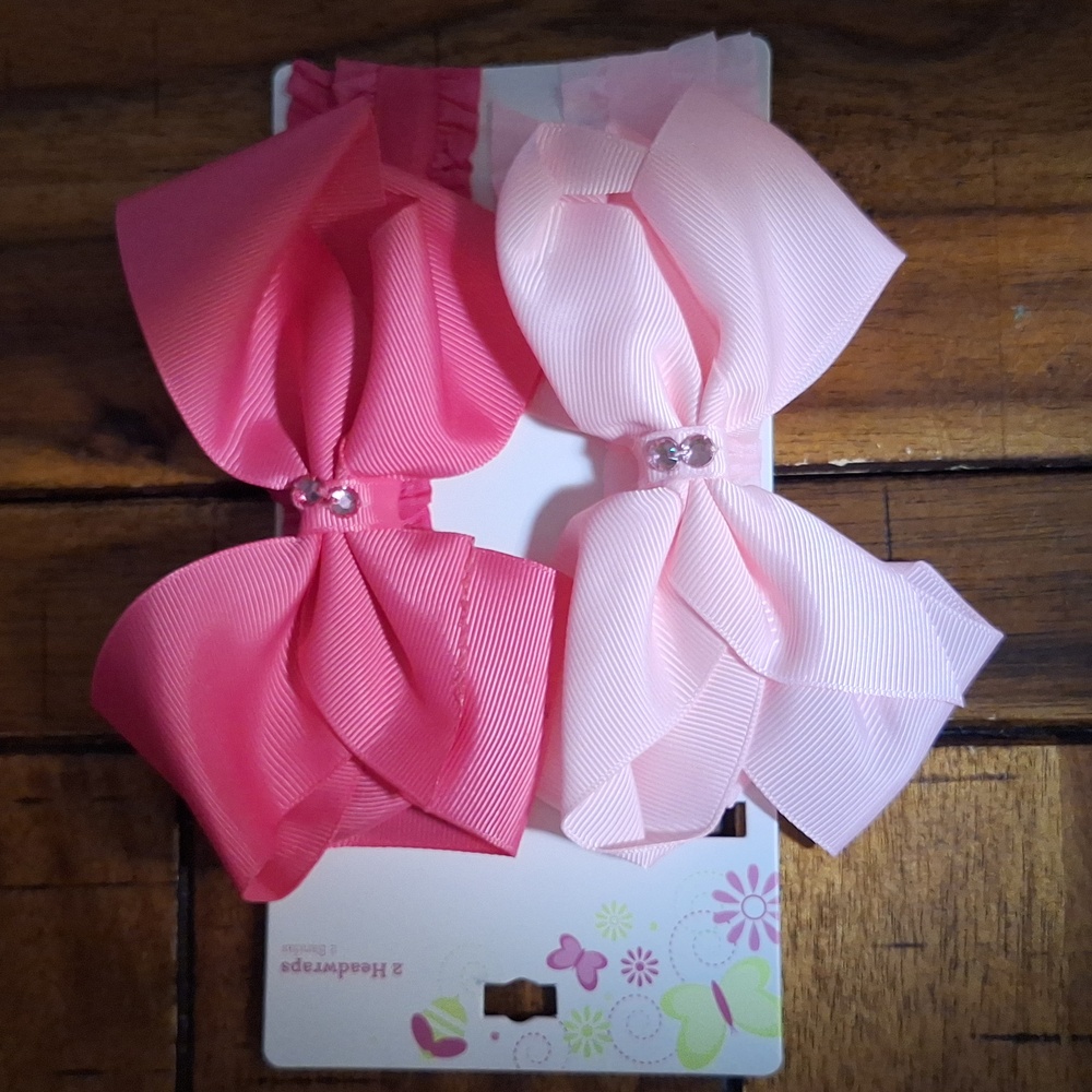 2pcs Bows Headwraps